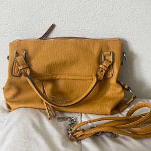 Jessica Simpson Ryanne soft faux leather purse in Dandelion